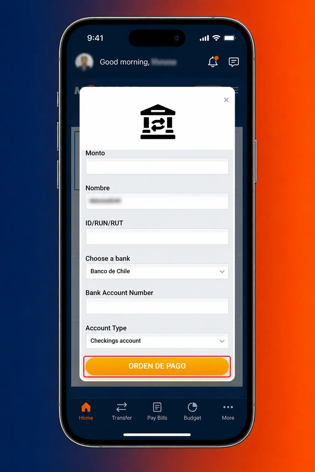Solicitud de retiro en la app de Mostbet con banco chileno, Mach o cripto y revisión en historial